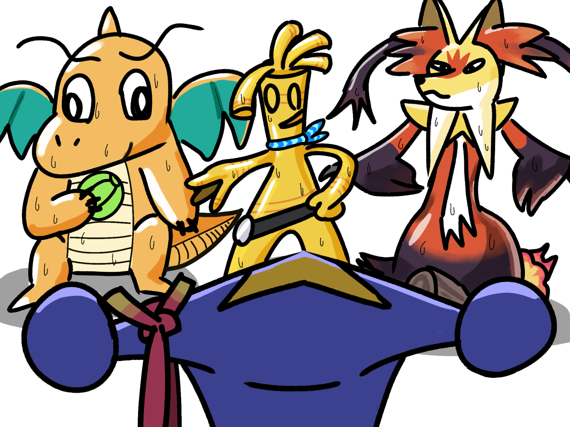 最強のガブに負けた時の記念イラスト