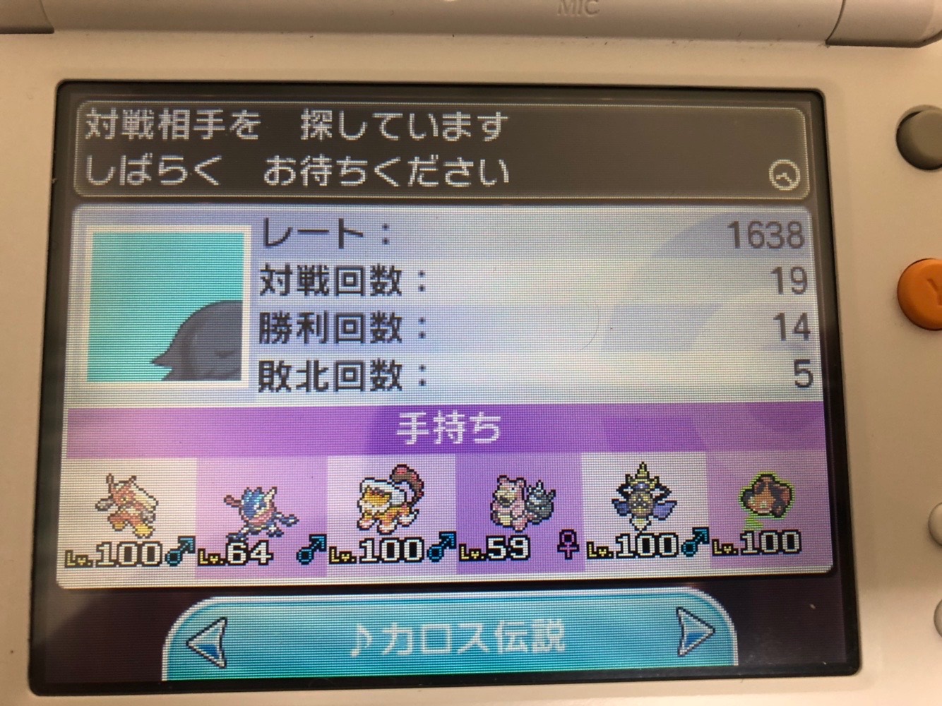 ガチ対戦を最初にやった時は基本1メガでした。