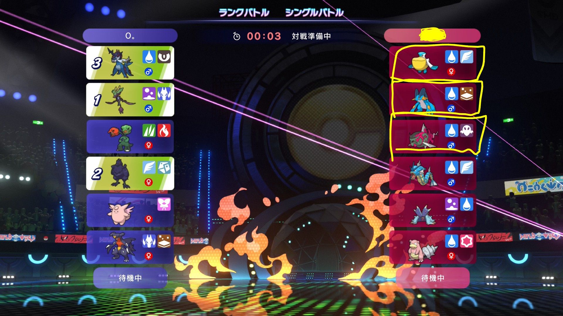 負け:統一パ相手って難しい。