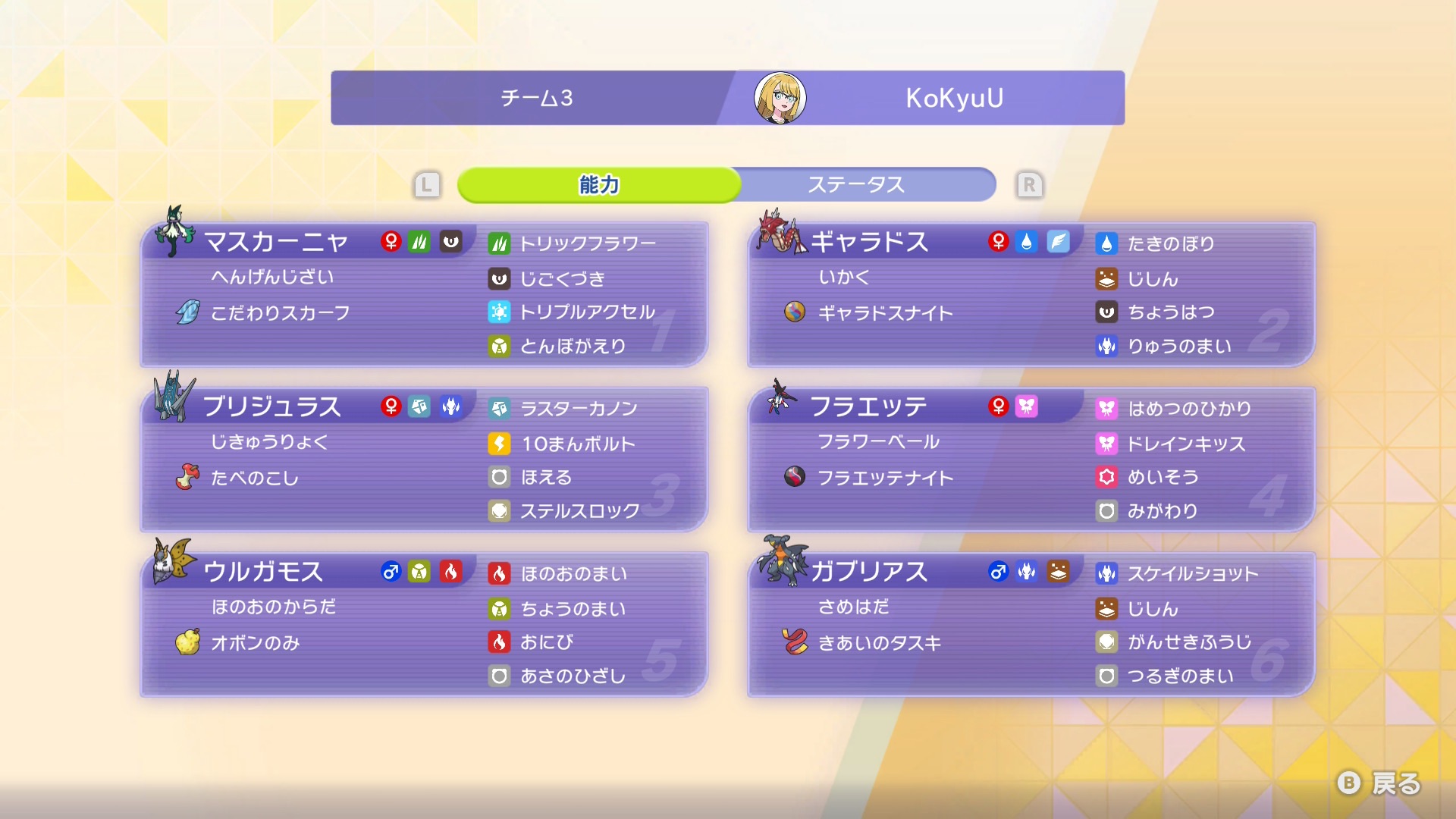 とりあえず手取り早く強いポケモンをかき集めたスタンパっぽい感じなのかな?